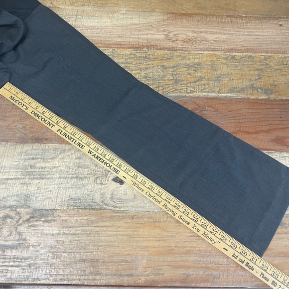 Gap Maternity Size 2 Regular Gray Stretch Wool Blend Straight Leg Work Pants - Picture 7 of 14